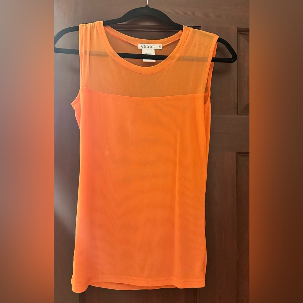 Adore Orange Tank Top